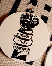 Load image into Gallery viewer, Black Lives Matter Earrings Kargo Fresh
