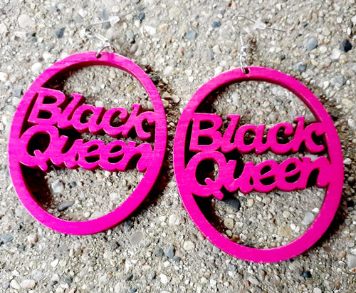 Black Queen Statement Earrings Kargo Fresh