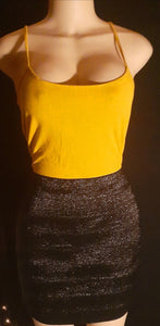 Black Sparkle Skirt and Clutch Set Size Medium Kargo Fresh