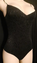 Load image into Gallery viewer, Black Stretch Lace  Bodysuit Size Small Kargo Fresh
