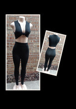 Load image into Gallery viewer, Black Tank and Leggings Set  Classic Small Kargo Fresh
