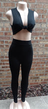 Load image into Gallery viewer, Black Tank and Leggings Set  Classic Small Kargo Fresh
