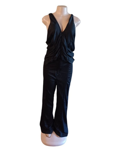 Black bell bottoms and halter set new 3xl Kargo Fresh