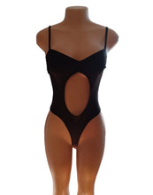 Load image into Gallery viewer, Black cut out bodysuit new small Kargo Fresh
