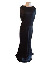 Load image into Gallery viewer, Black drapes back dress 2xl Kargo Fresh
