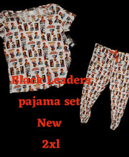 Load image into Gallery viewer, Black leaders pajama set new 2xl Kargo Fresh
