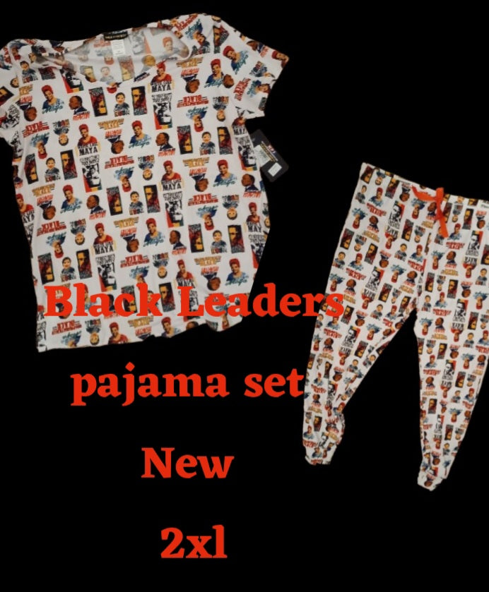 Black leaders pajama set new 2xl Kargo Fresh
