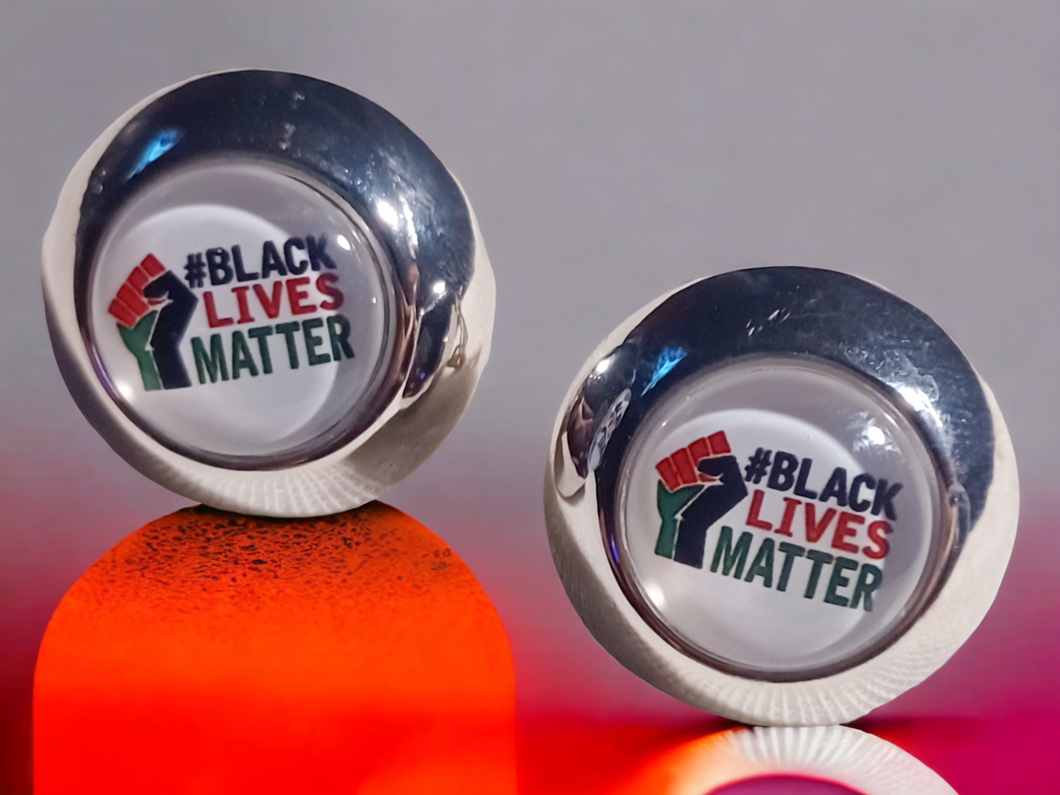 Black lives matter clip on studs Kargo Fresh