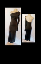 Load image into Gallery viewer, Black spandex One Sleeve Cocktail Dress small Kargo Fresh
