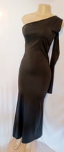 Load image into Gallery viewer, Black spandex One Sleeve Cocktail Dress small Kargo Fresh
