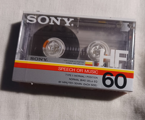 Blank Sony Cassette Tape 60 min Kargo Fresh
