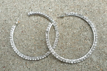 Load image into Gallery viewer, Blingy Rhinestone Hoop Earrings Kargo Fresh
