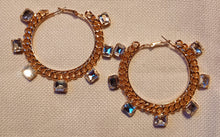 Load image into Gallery viewer, Blingy Rhinestone Hoop Earrings Kargo Fresh
