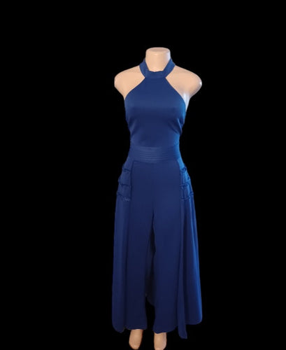 Blue skirted halter jumpsuit 4xl Kargo Fresh