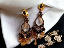 Load image into Gallery viewer, Bohemian Tassel and Bead clip on Earrings Kargo Fresh
