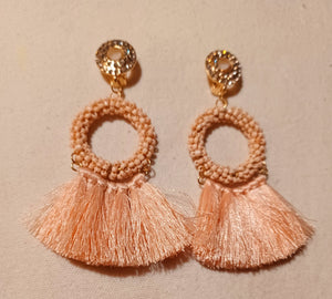 Bohemian Tassel and Bead clip on Earrings Kargo Fresh