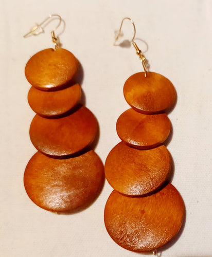 Boho Chic Dangle Wooden Earrings Kargo Fresh