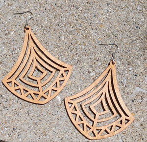 Boho Chic Dangle Wooden Earrings Kargo Fresh