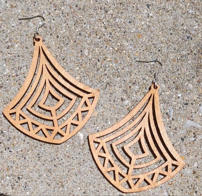 Boho Chic Dangle Wooden Earrings Kargo Fresh