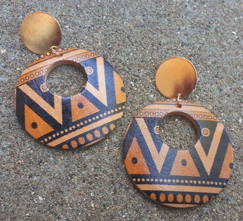 Boho Chic Dangle Wooden Earrings Kargo Fresh