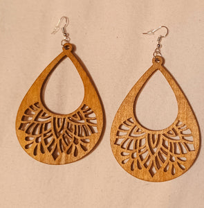 Boho Chic Dangle Wooden Earrings Kargo Fresh