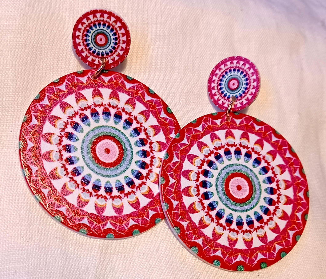 Boho Design Wooden Clip on Earrings Kargo Fresh