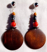 Load image into Gallery viewer, Boho Handmade Wooden Clip Earrings Kargo Fresh
