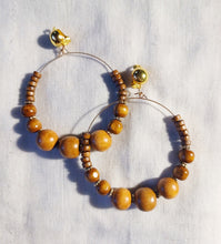 Load image into Gallery viewer, Boho bead clip on hoops Kargo Fresh
