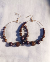 Load image into Gallery viewer, Boho bead hoop earrings Kargo Fresh
