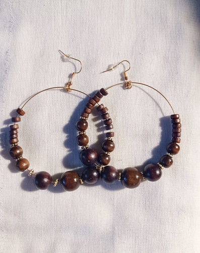 Boho bead hoop earrings Kargo Fresh