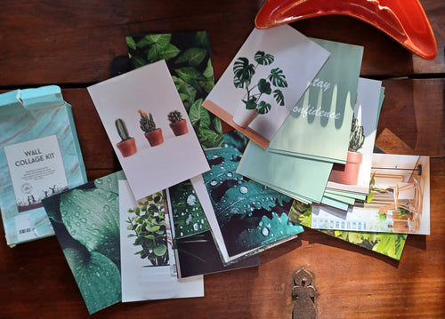 Botanical themed wall collage set 50pcs Kargo Fresh