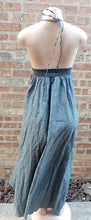 Load image into Gallery viewer, Chambray Cotton Maxi Dress Medium Kargo Fresh
