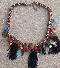 Load image into Gallery viewer, Chunky BOHO Charm Necklace Kargo Fresh
