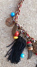 Load image into Gallery viewer, Chunky BOHO Charm Necklace Kargo Fresh
