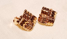 Load image into Gallery viewer, Chunky Clip on Cluster Square knot Stud Earrings Kargo Fresh
