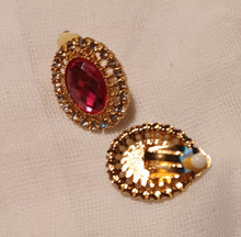 Load image into Gallery viewer, Chunky Clip on Rhinestone Cluster  Stud Earrings Kargo Fresh
