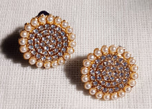 Load image into Gallery viewer, Chunky Clip on Rhinestone Cluster  Stud Earrings Kargo Fresh
