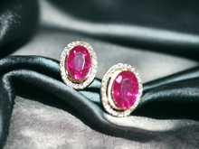 Load image into Gallery viewer, Chunky Clip on Rhinestone Cluster  Stud Earrings Kargo Fresh
