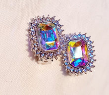 Load image into Gallery viewer, Chunky Clip on Rhinestone Cluster  Stud Earrings Kargo Fresh

