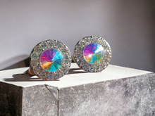 Load image into Gallery viewer, Chunky Clip on Rhinestone Cluster  Stud Earrings Kargo Fresh
