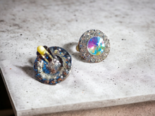 Load image into Gallery viewer, Chunky Clip on Rhinestone Cluster  Stud Earrings Kargo Fresh
