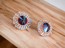 Load image into Gallery viewer, Chunky Clip on Rhinestone Cluster  Stud Earrings Kargo Fresh
