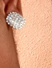 Load image into Gallery viewer, Chunky Clip on Rhinestone square Cluster  Stud Earrings Kargo Fresh
