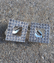 Load image into Gallery viewer, Chunky Crystal Stud Clip On Earrings Kargo Fresh
