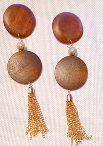 Chunky Handmade Wooden Clip Earrings Kargo Fresh