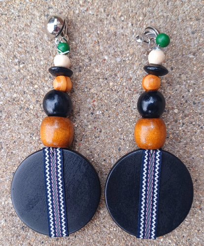 Chunky Handmade Wooden Clip Earrings Kargo Fresh