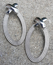 Load image into Gallery viewer, Chunky Silver Hoop Earrings Kargo Fresh
