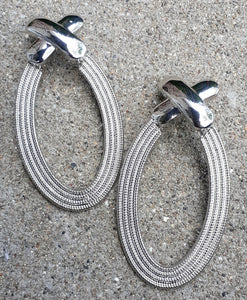 Chunky Silver Hoop Earrings Kargo Fresh