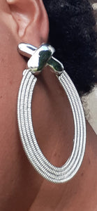 Chunky Silver Hoop Earrings Kargo Fresh