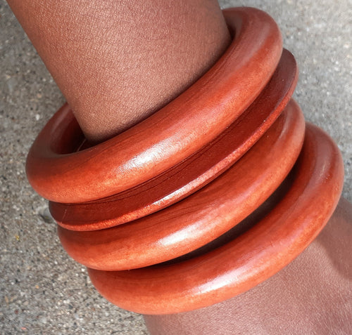 Chunky Wooden Bangle Set Kargo Fresh